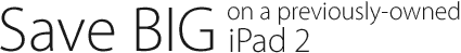 Refurbished iPad 2 from OWC