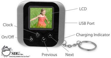 SIIG Digital Photo Keychain with 1.5" LCD