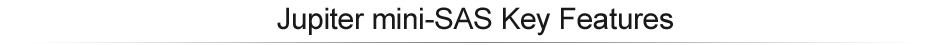 Jupiter mini-SAS Key Features