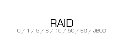 Multiple RAID Levels Supported