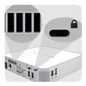 Cooling slots and security slot