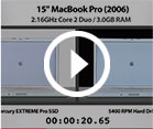 SSD Boot Test - MacBook Pro 15 2006