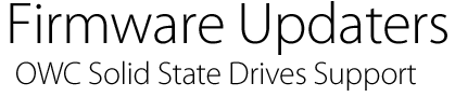 Firmware Updaters - OWC Solid State Drives Support