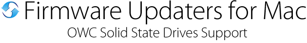 Firmware Updaters - OWC Solid State Drives Support