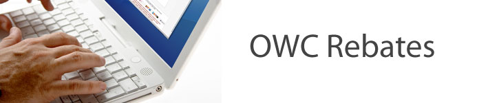 Rebate Authorization must be obtained prior to sending in for rebate. Please use this Online Rebate Form or contact OWC customer service Monday-Friday 8:30am-8:00pm CST at 800-275-4576.