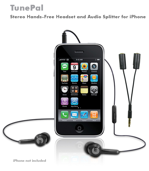 TunePal - headset and audio splitter for iPhone