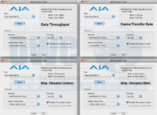 AJA benchmark results