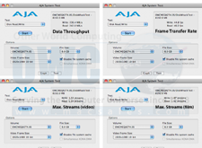 AJA Benchmark results