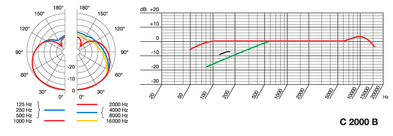 Frequency curve and polar pattern 