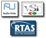 Audio units-VST-RTAS