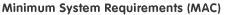 Minimum System Requirements (Mac)