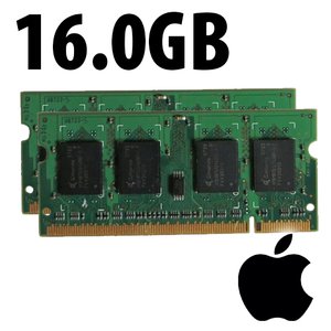 (*) 16.0GB (2 x 8GB) Apple Factory Original PC3-12800 1600MHz DDR3L 204-Pin SO-DIMM Memory Upgrade Kit