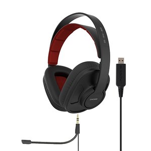 KOSS GMR-540-ISO Premium USB Wired Over-Ear Gaming Headphones - Black