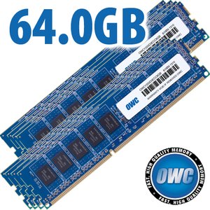 64.0GB (8 x 8GB) OWC PC3-10600 DDR3 ECC-R 1333MHz 240-Pin DIMM Memory Upgrade Kit