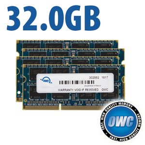 32.0GB (4 x 8GB) OWC PC3-14900 DDR3L 1867MHz CL11 204-Pin SO-DIMM Memory Upgrade Kit