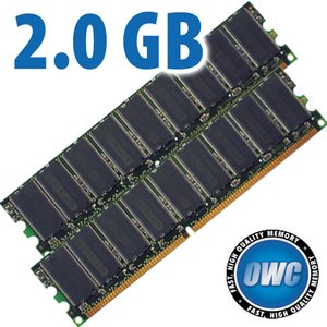 2.0GB (2 x 1GB) OWC PC3200 DDR 400MHz 184-Pin DIMM Memory Upgrade Kit