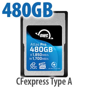 480GB OWC Atlas Pro CFexpress 4.0 Type A Memory Card