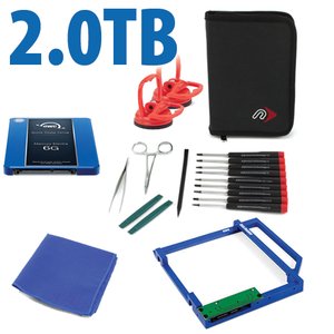 2.0TB OWC DIY Optical Drive to SSD Upgrade Kit for iMac (2009 - 2011) with OWC Mercury Electra 3G SSD and OWC Data Doubler