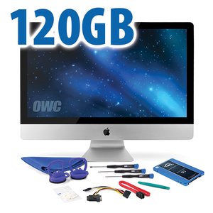 120GB OWC DIY SSD Bay Add-In Kit for 27-inch iMac (2010) with OWC Mercury Electra 6G SSD