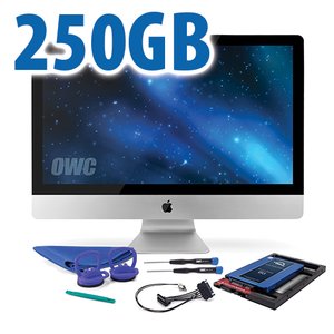 DIY Kit for 2011 iMac's factory HDD: 250GB OWC Mercury Electra 6G SSD.
