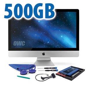 DIY Kit for 2011 iMac's factory HDD: 500GB OWC Mercury Electra 6G SSD.