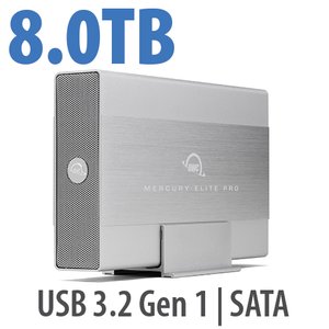 8.0TB OWC Mercury Elite Pro External Storage Solution with USB 3.2 (5Gb/s)