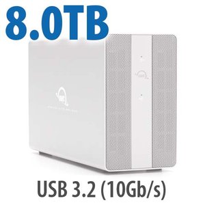 8.0TB OWC Mercury Elite Pro Dual SSD RAID Storage Solution with USB 3.2 (10Gb/s) + 3-Port Hub