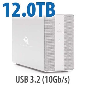 12.0TB OWC Mercury Elite Pro Dual RAID Storage Solution with USB 3.2 (10Gb/s) + 3-Port Hub