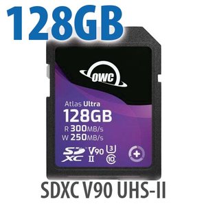 128GB OWC Atlas Ultra SDXC V90 UHS-II Memory Card
