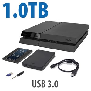 1.0TB OWC DIY Internal HDD to SSD Upgrade Bundle for Sony PlayStation 4 with USB Flash Drive, Tool & More