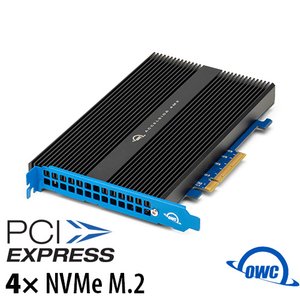 OWC Accelsior 4M2 Four-Slot NVMe M.2 SSD to PCIe 3.0 Expansion Card with SoftRAID