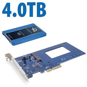 DIY Upgrade Bundle: OWC Accelsior S + 4.0TB OWC Extreme Pro 6G Solid-State Drive Bundle.