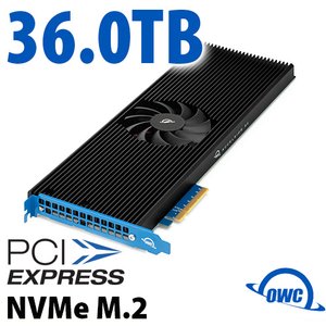 36.0TB OWC Accelsior SE PCIe 3.0 NVMe M.2 SSD Storage Solution with SoftRAID
