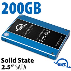 (*) 200GB OWC Mercury Enterprise Pro 6G 2.5-inch 9.4mm SATA 6.0Gb/s Enterprise Class Solid-State Drive