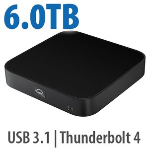 6.0TB (4.0TB HDD + 2.0TB NVMe) OWC miniStack STX Stackable Storage and Thunderbolt Hub Xpansion Solution