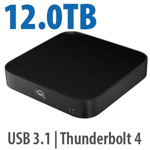 12.0TB (8.0TB HDD + 4.0TB NVMe) OWC miniStack STX Stackable Storage and Thunderbolt Hub Xpansion Solution