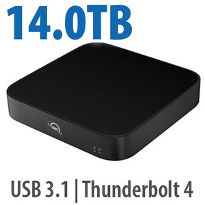 14.0TB (12.0TB HDD + 2.0TB NVMe) OWC miniStack STX Stackable Storage and Thunderbolt Hub Xpansion Solution
