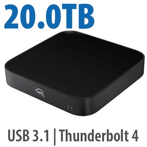 20.0TB (12.0TB HDD + 8.0TB NVMe) OWC miniStack STX Stackable Storage and Thunderbolt Hub Xpansion Solution