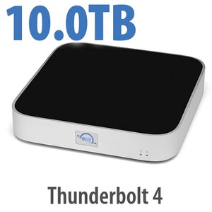 10.0TB (6.0TB HDD + 4.0TB NVMe) OWC miniStack STX Stackable Storage and Thunderbolt Hub Xpansion Solution - Silver