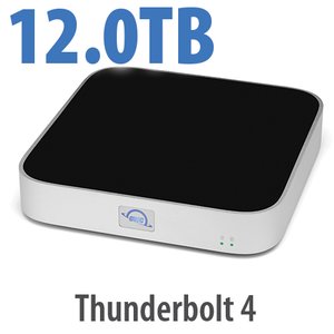 12.0TB (8.0TB HDD + 4.0TB NVMe) OWC miniStack STX Stackable Storage and Thunderbolt Hub Xpansion Solution - Silver