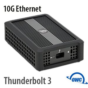 (*) OWC Thunderbolt 10G Ethernet Adapter -  Heat Dissipating, Fanless Design