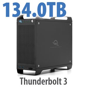 134.0TB (1x8.0TB U.2 NVMe SSD, 7x18.0TB HDD) ThunderBay Flex 8 Thunderbolt 3 Storage Solution