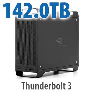 142.0TB (1x2.0TB U.2 NVMe SSD, 7x20.0TB HDD) ThunderBay Flex 8 Thunderbolt 3 Storage Solution