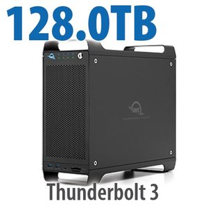 128.0TB (4x4.0TB NVMe SSD, 7x16.0TB HDD) ThunderBay Flex 8 Thunderbolt 3 Storage Solution