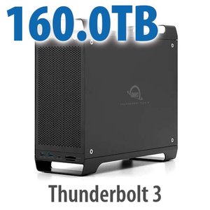 160.0TB (8x20.0TB HDD) ThunderBay Flex 8 Thunderbolt 3 Storage Solution with Hardware RAID