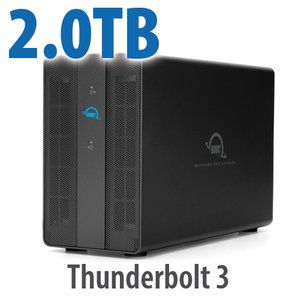 2.0TB OWC Mercury Pro U.2 Dual High-Performance Thunderbolt NVMe SSD External Storage Solution