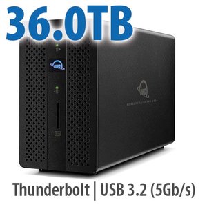36.0TB OWC Gemini - Thunderbolt (USB-C) Dock and Dual-Drive RAID External Storage Solution
