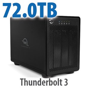 72.0TB OWC ThunderBay 4 Four-Drive Thunderbolt External Storage Solution with Enterprise Drives and SoftRAID