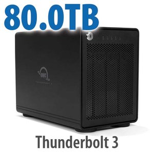 80.0TB OWC ThunderBay 4 Four-Drive Thunderbolt External Storage Solution with SoftRAID