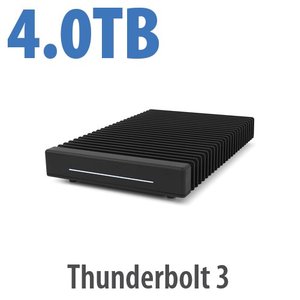 (*) 4.0TB OWC ThunderBlade Thunderbolt (40Gb/s) NVMe RAID SSD External Storage Solution with SoftRAID
